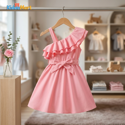 Modern New Stylish - Double Frill – Baby Frock | Kiddo Mart